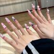 10PCS Sanrio Manicure Hello Kitty Cute Cartoon Resin Hand Carved Nail Three Dimensional Relief Kawaii Girl Nail Decoration Gifts on Sale