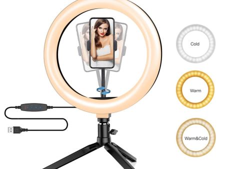 10  LED ring light 26cm Photography Lighting Dimmable Selfie RGB lamp with tripod for makeup Youtube Tiktok phone camera video Cheap