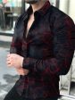 2022 Spring Autumn Men Fashion Shirts Turn-down Collar Buttoned Shirt on Sale