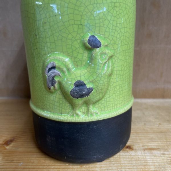 GREEN ROOSTER CANISTER For Discount