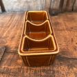 HALL POTTERY 3 SECTION CONDIMENT HOLDER on Sale