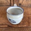 SIGNED BLUE RIM ART POTTERY MUG Discount