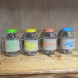 4 PC MASON JAR MUGS WITH LIDS Online Hot Sale