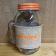 4 PC MASON JAR MUGS WITH LIDS Online Hot Sale