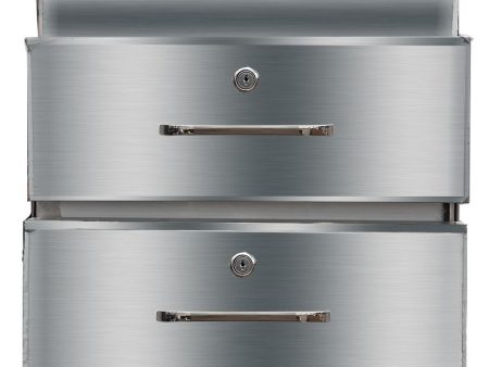 F.E.D Stainless Steel Double Drawer 480X503X410 DR-02 A Hot on Sale