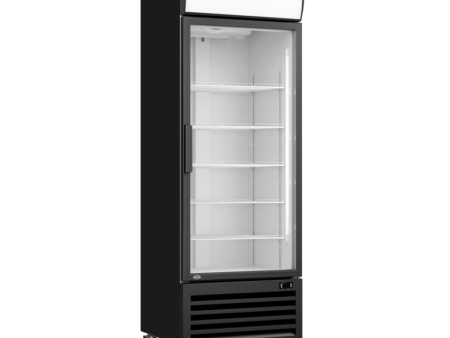 2NDs: Thermaster Single Glass Door Black Colourbond Upright Drink Fridge - LG-540BP-QLD210 For Discount