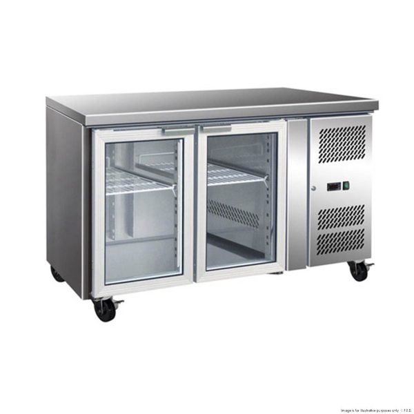 2NDs: Thermaster 2 Glass Door Gastronorm Bench Fridge GN2100TNG-VIC417 Online Hot Sale