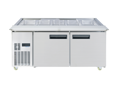 2NDs: Thermaster Two Door Cold Bench Salad Station 5x1 1 GN Pans PG180FA-XB-NSW1775 Hot on Sale