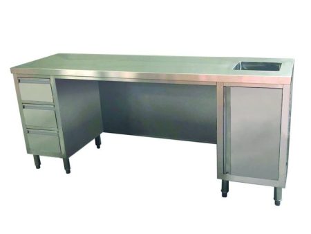 2NDs: Modular System Multipurpose Utility Bench with Sink - SS6-2100R-H-VIC700 Online Sale