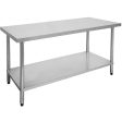 2NDs: Modular System Economic 304 Grade Stainless Steel Table 6 legs 2400-7-WB-NSW1864 Fashion